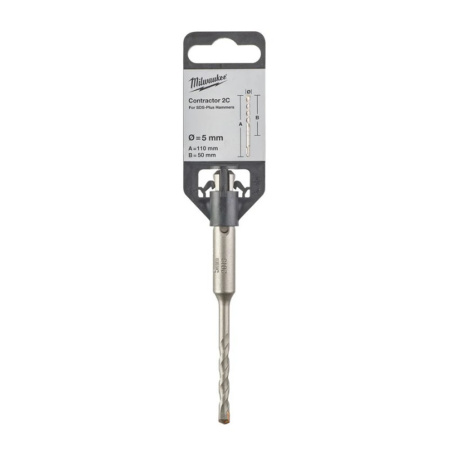 Картинка Бур 5х110 мм SDS-plus 2 грани CONTRACTOR Milwaukee