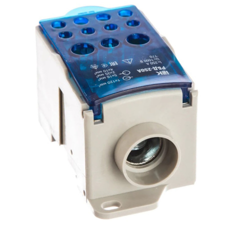 Картинка Блок распределительный на DIN-рейку РБД 250А RBD-250 IEK