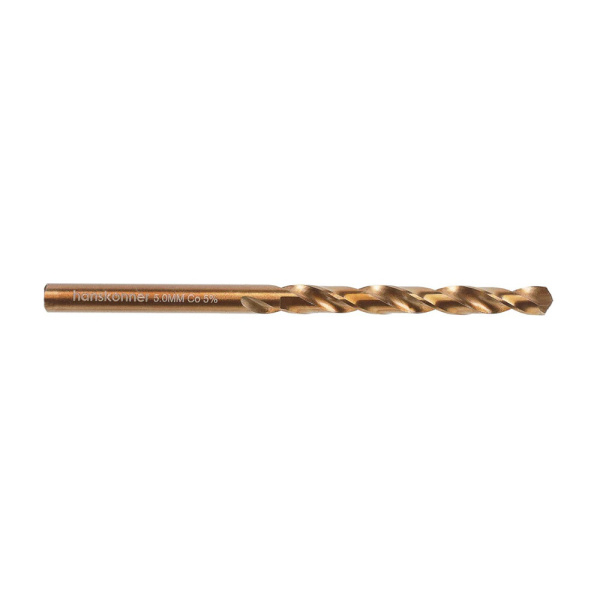 Картинка Сверло по металлу кобальт 5,0 мм Hanskonner