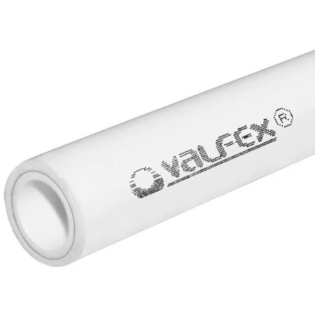 Труба ПП 32х5,4х2000 мм SDR 6 PN25 PPR армированная ALUMINIUM Белая Valfex