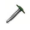 Саморез с пресс-шайбой 4.2х19 мм сверло RAL6005 Зеленый