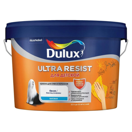 Краска для детской 2,5 л Dulux Ultra Resist