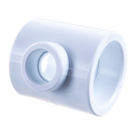Картинка Тройник переходной 63х25х63 полипропиленовый PPR Белый Valfex