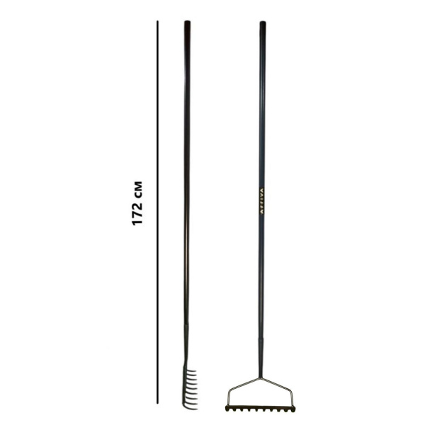 Картинка Грабли 10 зубцов цельнометаллическая с увеличенным захватом ARRIVA