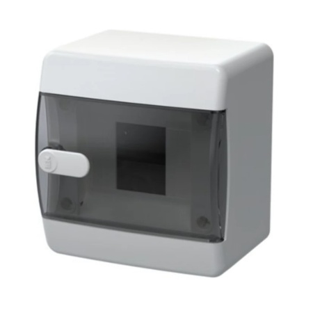 Корпус пластиковый ЩРН-П-4 IP41 Черная прозрачная дверь IEK UNION Compact