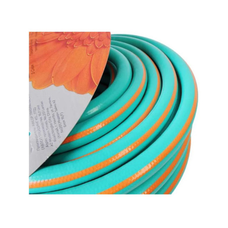 Картинка Шланг поливочный армированный 3-х слойный 12 50 м Оранжево-мятный Sturm