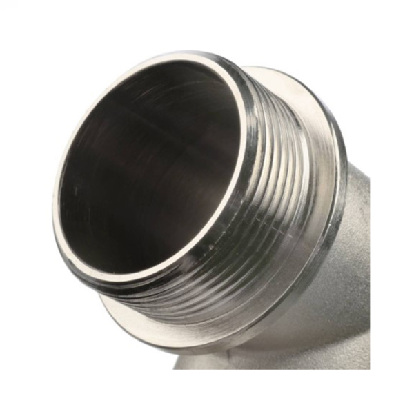 Картинка Угольник НВ 1 1/2" никелированный с упором STOUT