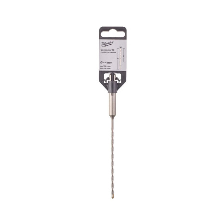 Картинка Бур 4x160 мм SDS-plus 2 грани CONTRACTOR Milwaukee