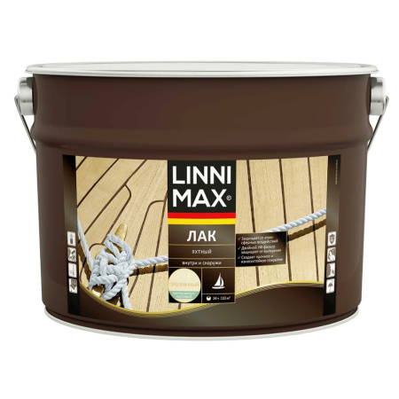Лак яхтный Матовый 9 л Linnimax