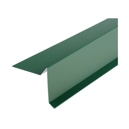 Торцевая планка пластизол 2 м RAL 6007 Зеленая Технониколь