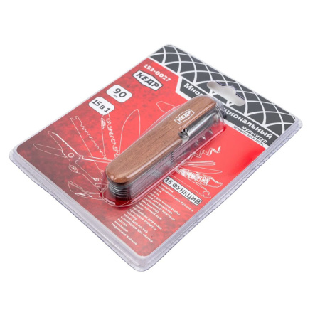 Картинка Мультитул 15в1 деревянный корпус КЕДР