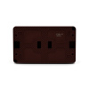 Картинка Розетка 2-местная с шторками и крышкой IP54 16А 250B Коричневая Systeme Electric ATLASDESIGN Profi54