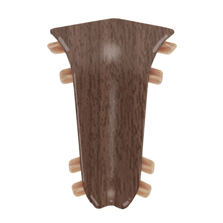 Внутренний угол для плинтуса К55 Комфорт Орех темный