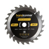 Диск пильный по дереву 185-20/16 24 зуба Hanskonner