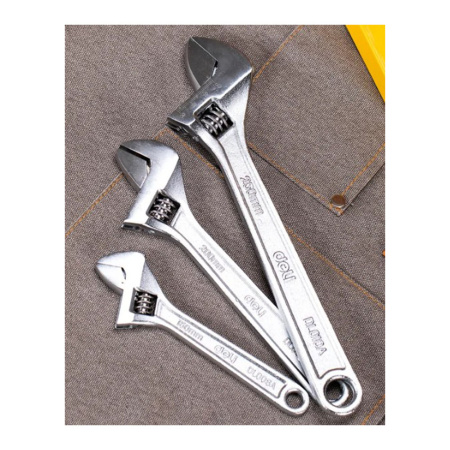 Картинка Набор из 3х разводных гаечных ключей DELI 150х200х250 мм