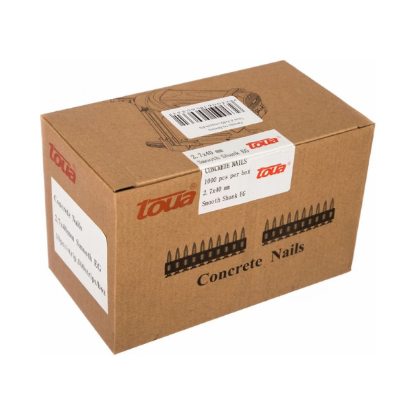 Картинка Гвозди под монтажный пистолет 2,7х40 мм 1000 шт Toua