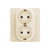 Розетка двойная с заземлением Слоновая кость Legrand INSPIRIA