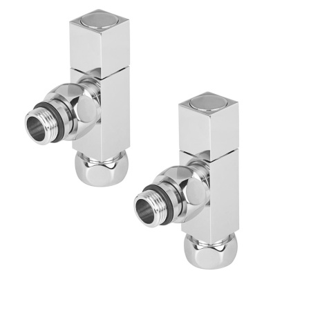 Вентиль запорный угловой 3/4"х 1/2" ВР/НР для полотенцесушителя квадрат пара VALFEX VF.PS.268.034.012