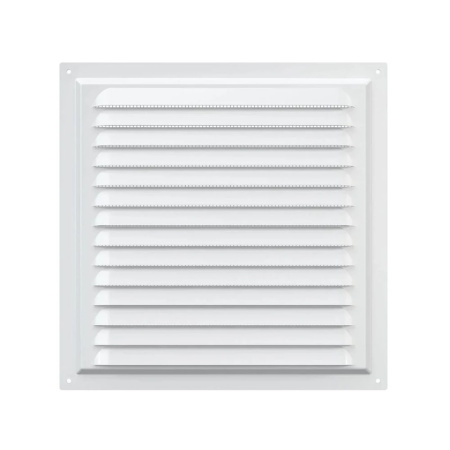 Картинка Решетка вентиляционная 2525МЭ сетка 250х250 окрашенная сталь Белая ERA