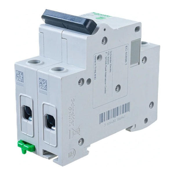 Картинка Автоматический выключатель 2P 20А C 4.5 кА Schneider Electric Easy9