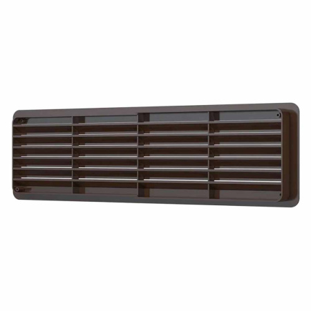 Картинка Вентиляционная решетка переточная прямоугольная Коричневая 450х131 мм ERA