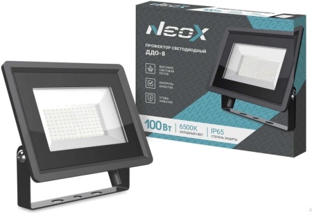 Прожектор светодиодный ДДО-8 100Вт 230В 6500К 10000Лм 100Лм IP65 NEOX 4690612037097