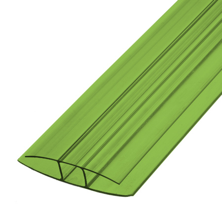 Профиль соединительный НР неразъемный 6-10х6000 мм Зеленый