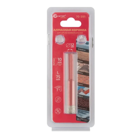 Картинка Коронка алмазная 12 мм Cutop