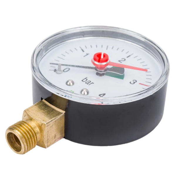 Изображение Манометр радиальный до 4 бар D 63 мм Нижнее подключение g 1/4 MVI Картинка Манометр радиальный до 4 бар D 63 мм Нижнее подключение g 1/4 MVI