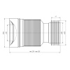 Картинка Гибкий удлинитель для унитаза с выпуском D 110 мм K828 АНИ Пласт
