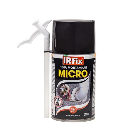 Пена IRFix Micro всесезонная 250 мл с трубкой