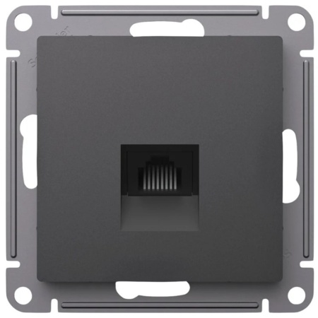 Розетка RJ45 в рамку Базальт Systeme Electric ATLASDESIGN