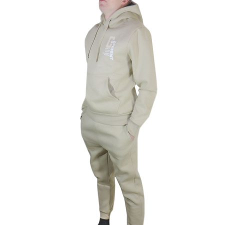 Мужской костюм с капюшоном и начесом цвет Бежевый размер 48 M98032N