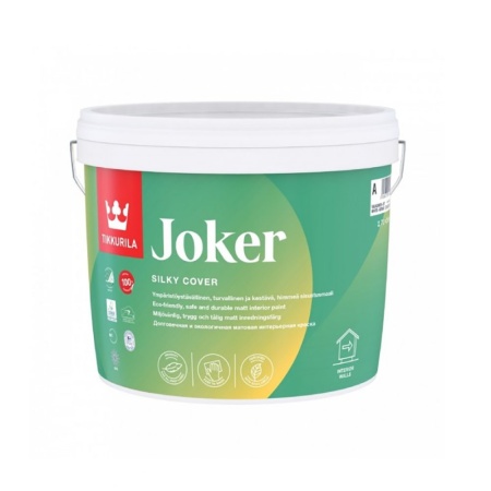 Краска Tikkurila Joker интерьерная моющаяся база С 2.7 л