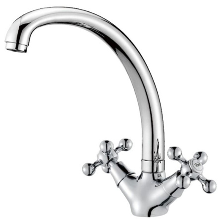 Смеситель для кухни Дуга латунь VALFEX Libra Chrome 