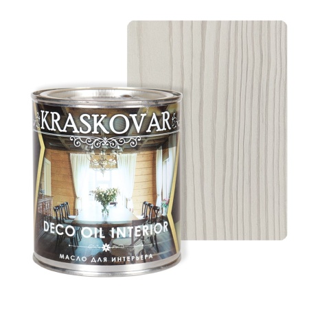 Масло для интерьера Kraskovar Deco Oil Interior 0,75 л Белоснежный
