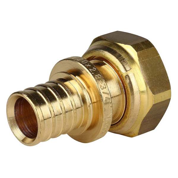 Картинка Переходник с накидной гайкой 20 x G 3/4" аксиальный STOUT