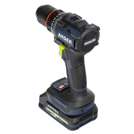 Картинка Аккумуляторная дрель-шуруповерт AP20BL2-70 AYGER