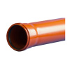 Картинка Труба для канализации ПП 200х6,2х5000 мм наружная Оранжевая Политэк