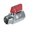 Кран шаровой MINI 1/2" В/Н латунь никелированная VALFEX