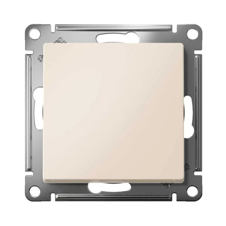 Картинка Переключатель перекрестный 1 клавиша в рамку Бежевый Systeme Electric ATLASDESIGN