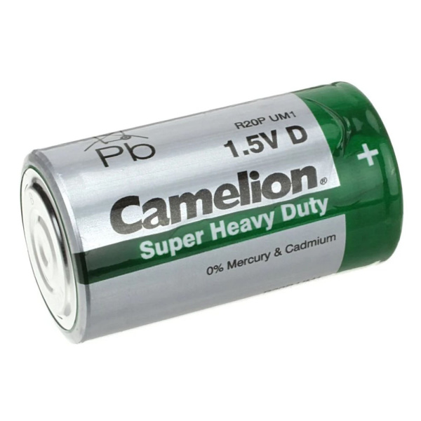 Картинка Батарейка Элемент питания D/LR20 1.5В BL-2 Camelion Green