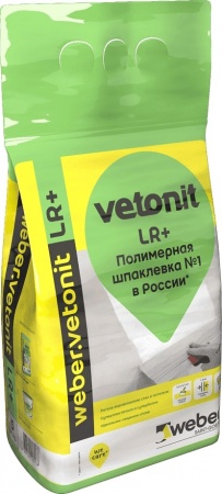 Vetonit LR+ 5 кг шпатлевка финишная белая полимерная