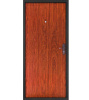 Картинка Дверь Форпост 53 Орех размер 880х2050 мм правая с цилиндрическим замком и дверной фурнитурой