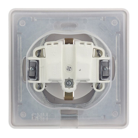 Картинка Розетка с заземлением Белая Systeme Electric GLOSSA