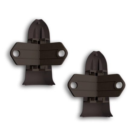 Картинка Угол наружный с крепежом для плинтуса Идеал Классик К-П70 Венге темный 303