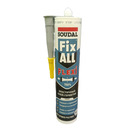 Герметик кристалл 290 мл Soudal Fix all