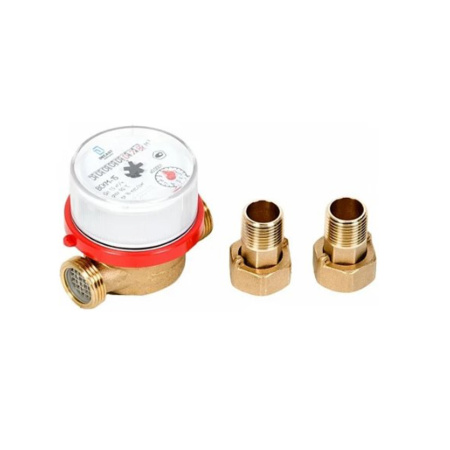 Картинка Счетчик г/в и х/в Ду 15 Ру16 90С L=80мм резьба В/К IP67 ВСКМ-15 Декаст 72-15-246