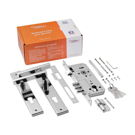 Картинка Замок врезной № 108-85 М Хром НОРА-М