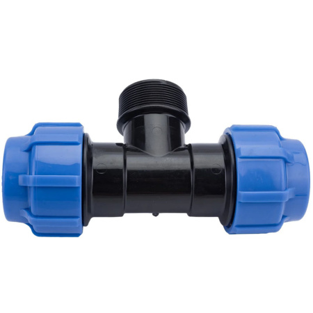 Картинка Тройник переходной ПНД наружная резьба 50х 2"х50 ТПК-АКВА Политэк